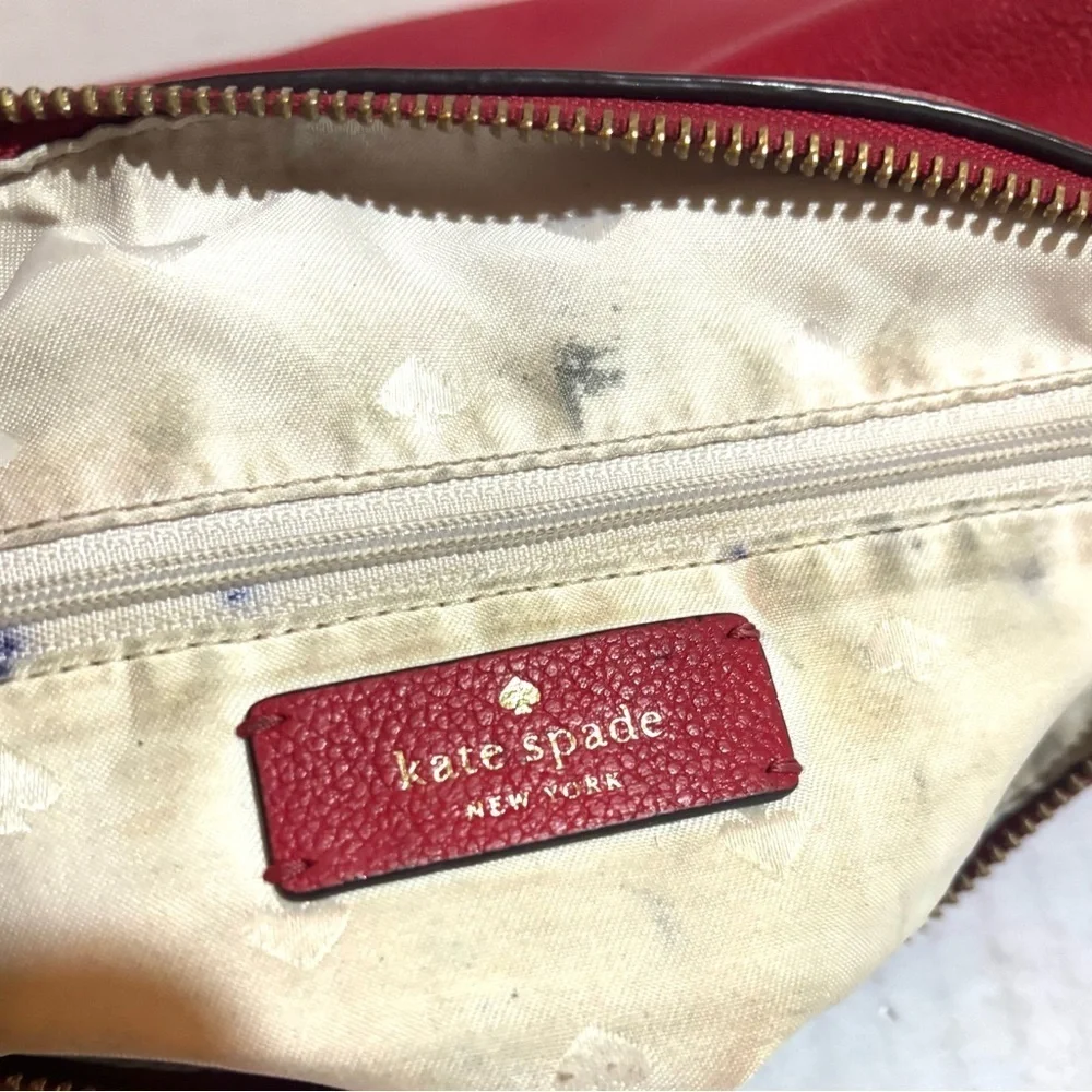 Kate Spade Red Leather crossbody Bag